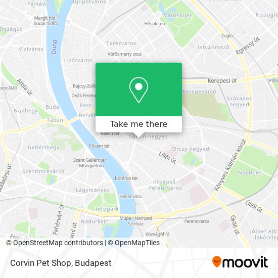 Corvin Pet Shop map