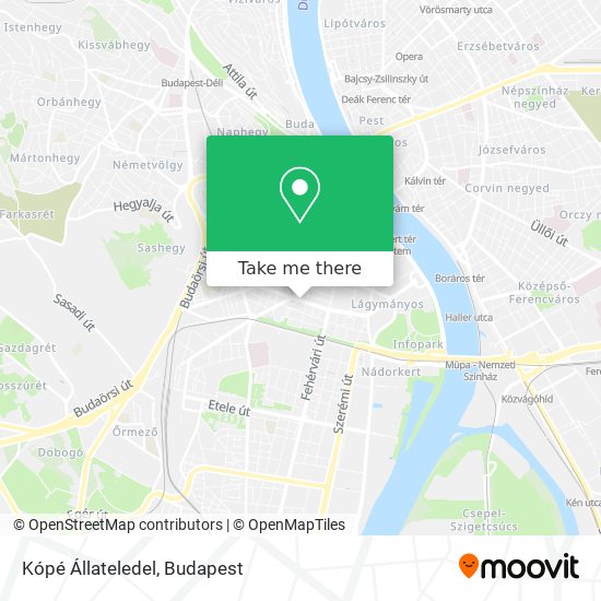 Kópé Állateledel map