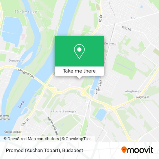 Promod (Auchan Tópart) map