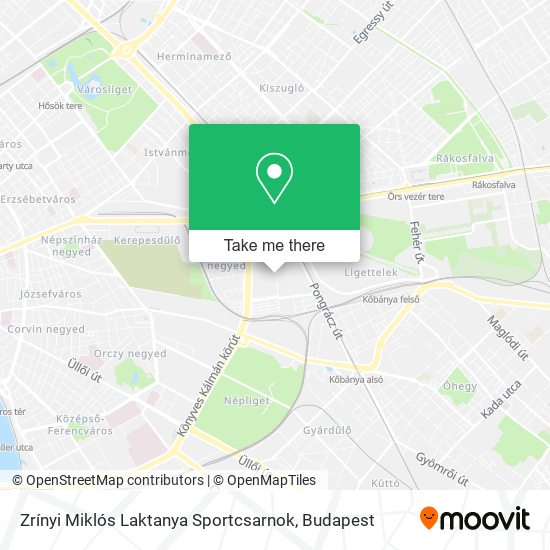 Zrínyi Miklós Laktanya Sportcsarnok map