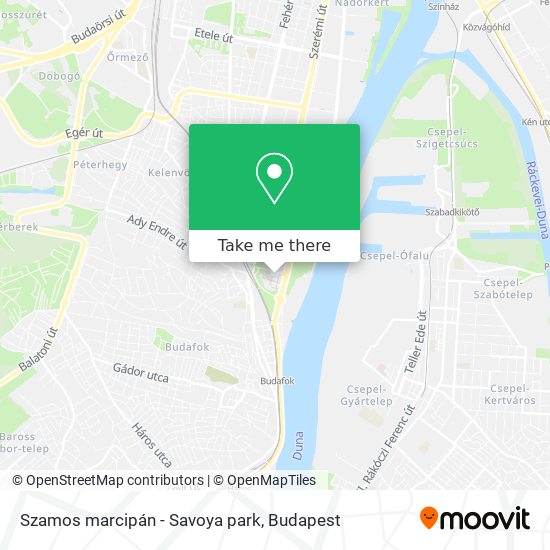 Szamos marcipán - Savoya park map