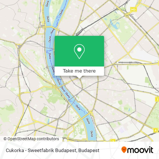 Cukorka - Sweetfabrik Budapest map