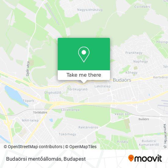 Budaörsi mentőállomás map