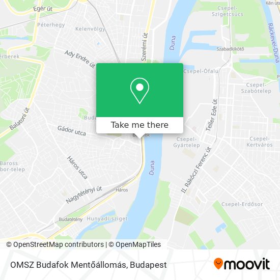 OMSZ Budafok Mentőállomás map