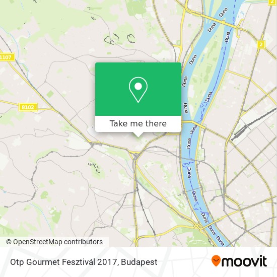 Otp Gourmet Fesztivál 2017 map