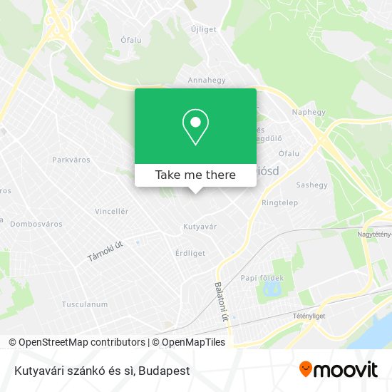 Kutyavári szánkó és sì map