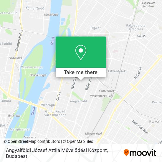 Angyalföldi József Attila Művelődési Központ map