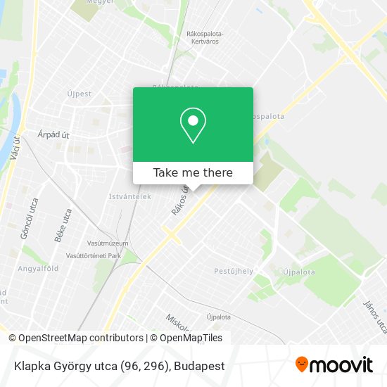 Klapka György utca‎ (96, 296) map
