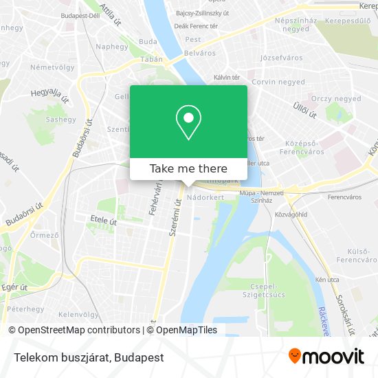 Telekom buszjárat map