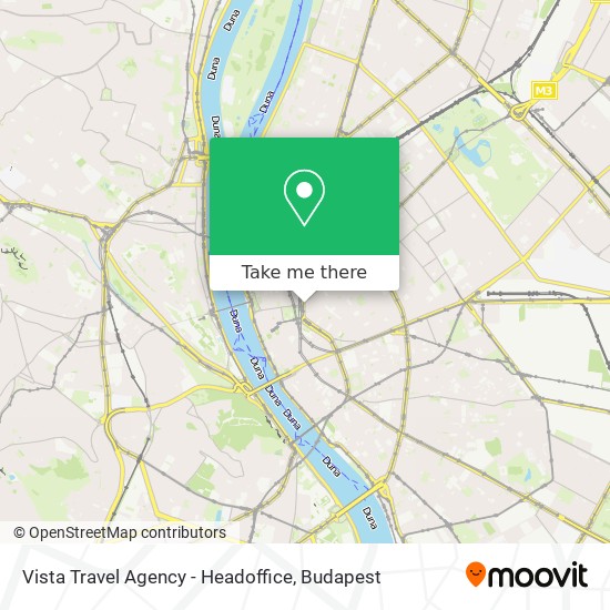 Vista Travel Agency - Headoffice map