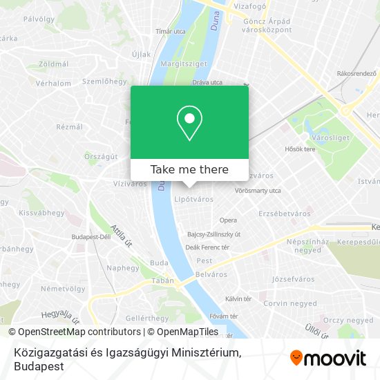 Közigazgatási és Igazságügyi Minisztérium map