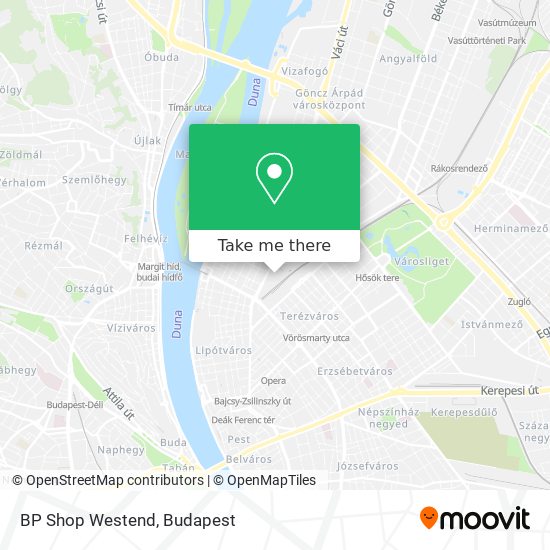 BP Shop Westend map