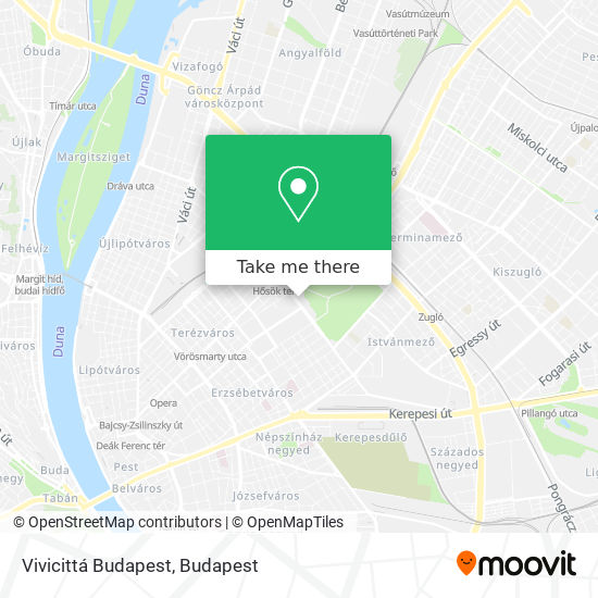 Vivicittá Budapest map