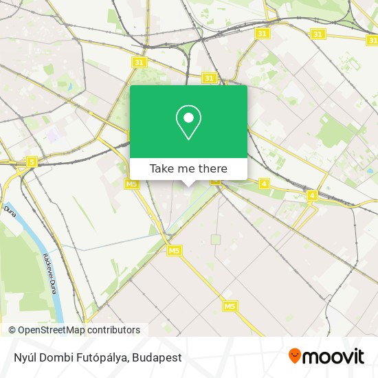 Nyúl Dombi Futópálya map