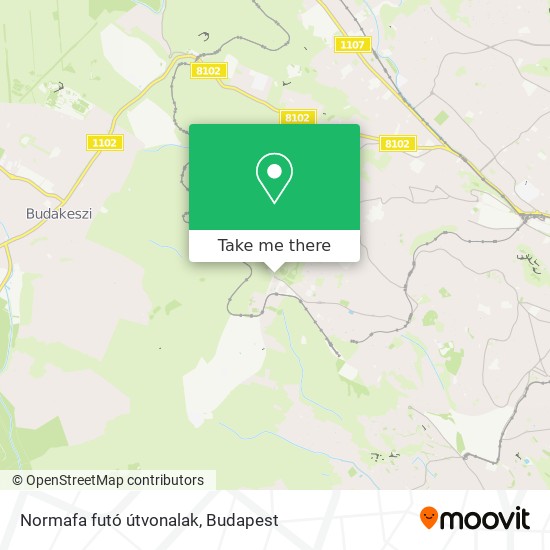 Normafa futó útvonalak map