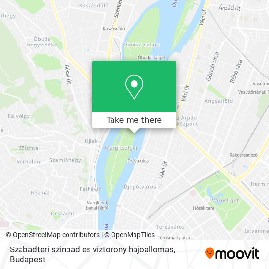 Szabadtéri szinpad és viztorony hajóállomás map