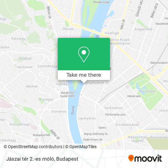 Jászai tér  2.-es móló map