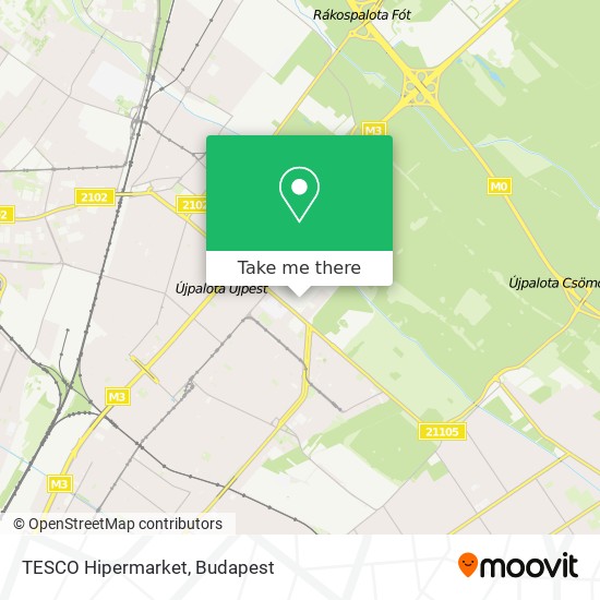 TESCO Hipermarket map