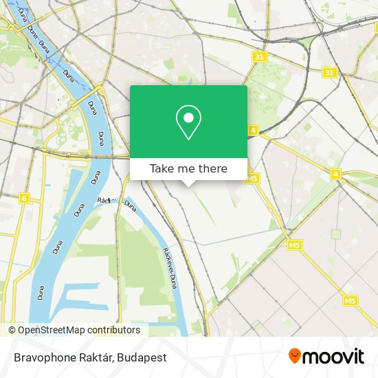 Bravophone Raktár map