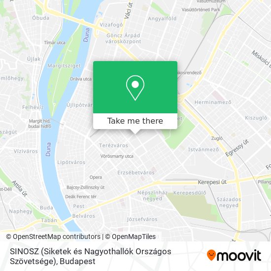 SINOSZ (Siketek és Nagyothallók Országos Szövetsége) map