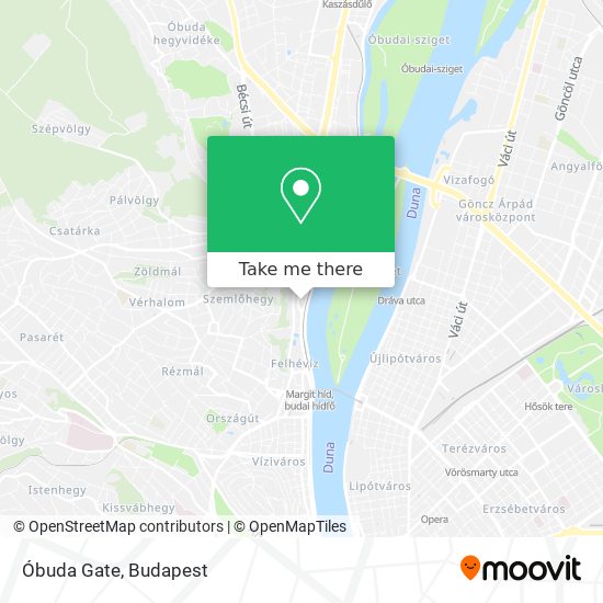 Óbuda Gate map