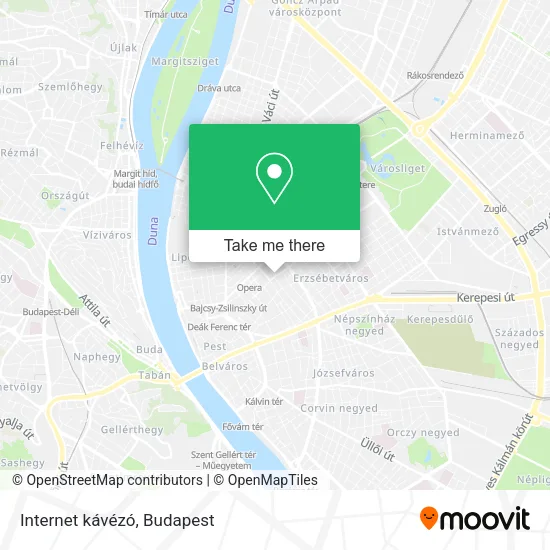 Internet kávézó map