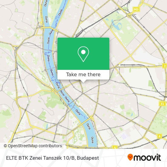 ELTE BTK Zenei Tanszék 10/B map