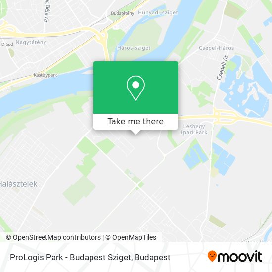 ProLogis Park - Budapest Sziget map