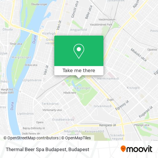 Thermal Beer Spa Budapest map