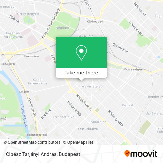 Cipész Tarjányi András map
