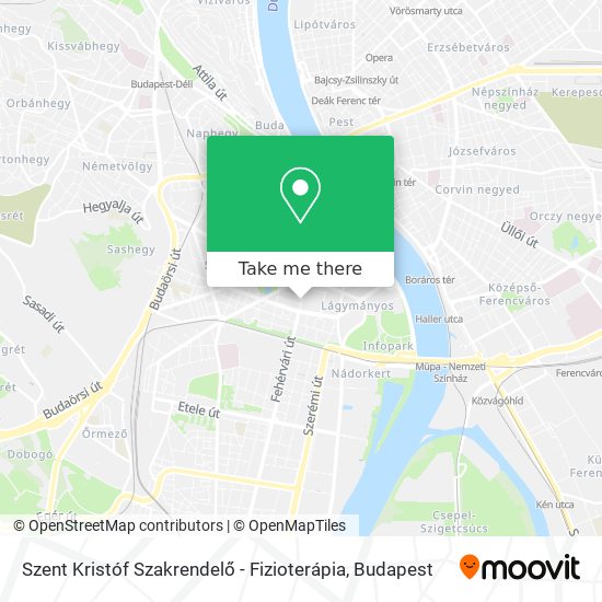 Szent Kristóf Szakrendelő - Fizioterápia map