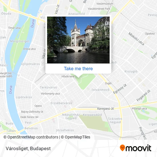 Városliget map