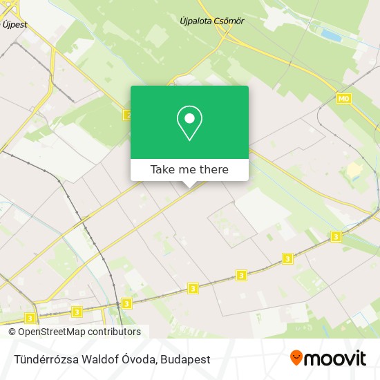 Tündérrózsa Waldof Óvoda map