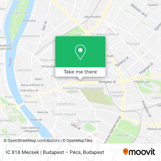 IC 818 Mecsek | Budapest – Pécs map