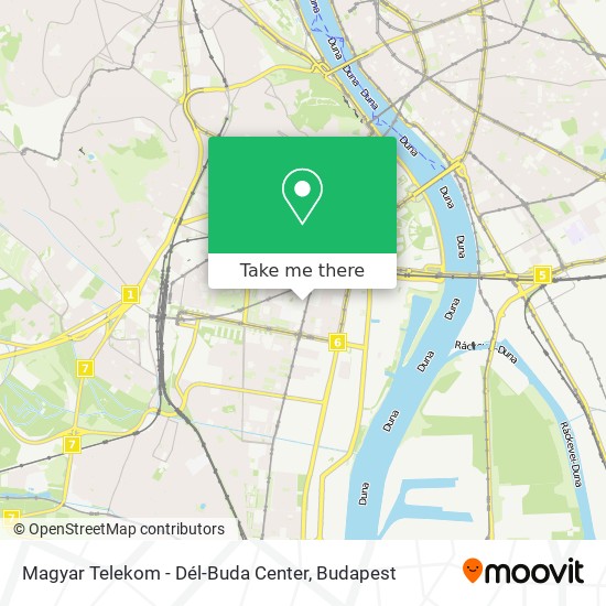 Magyar Telekom - Dél-Buda Center map