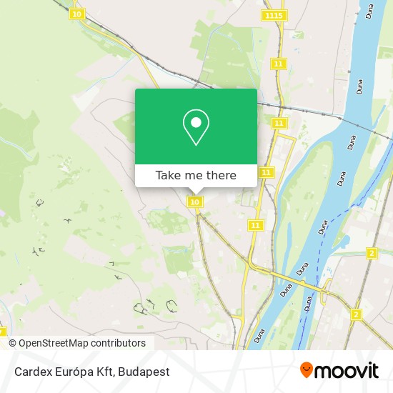 Cardex Európa Kft map