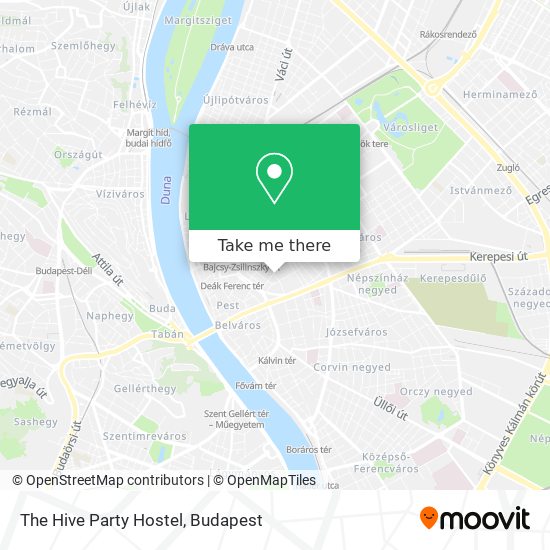 The Hive Party Hostel map