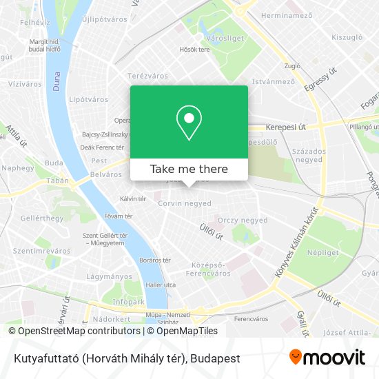 Kutyafuttató (Horváth Mihály tér) map