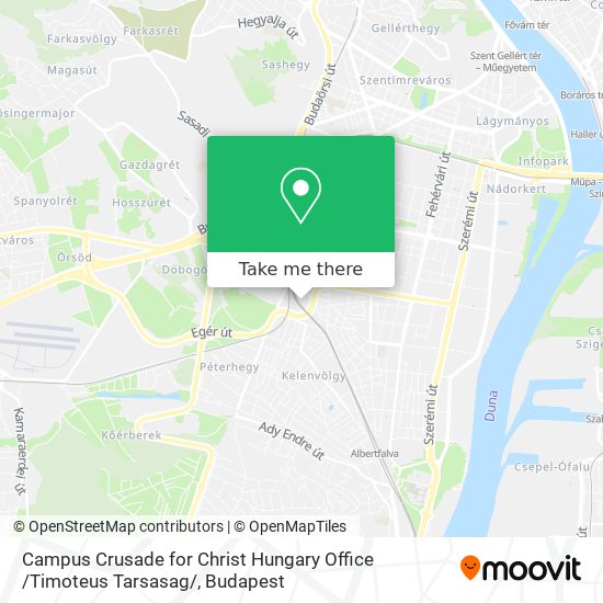 Campus Crusade for Christ Hungary Office /Timoteus Tarsasag/ map