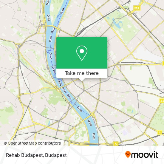 Rehab Budapest map