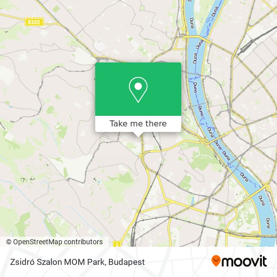 Zsidró Szalon MOM Park map