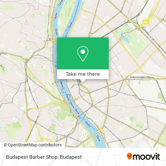 Budapest Barber Shop map