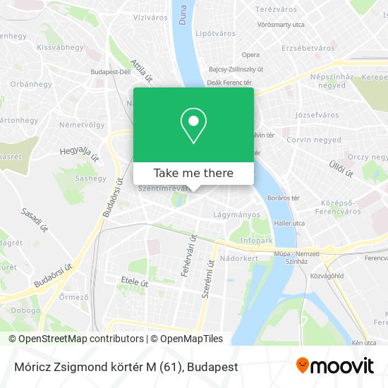 Móricz Zsigmond körtér M (61) map