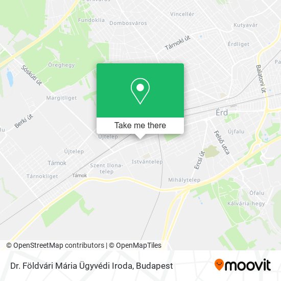 Dr. Földvári Mária Ügyvédi Iroda map