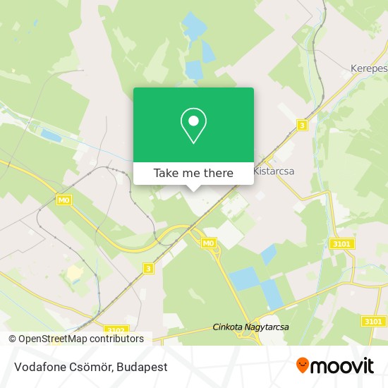 Vodafone Csömör map