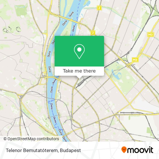 Telenor Bemutatóterem map