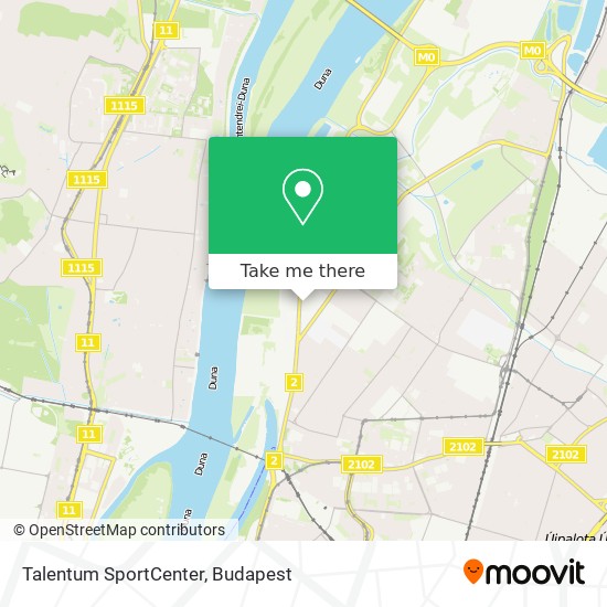 Talentum SportCenter map