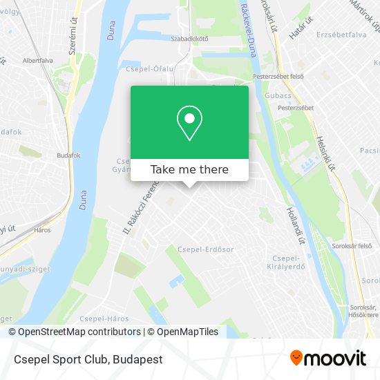 Csepel Sport Club map