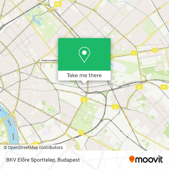 BKV Előre Sporttelep map