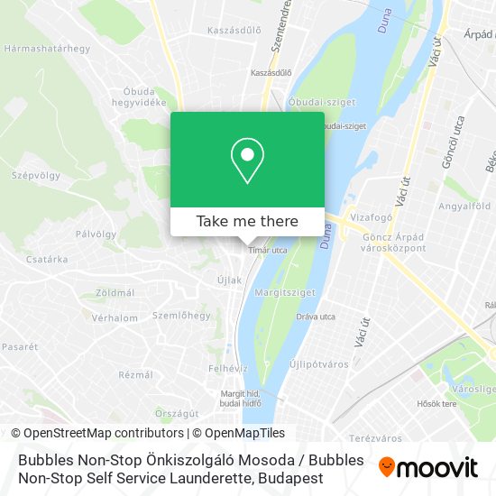 Bubbles Non-Stop Önkiszolgáló Mosoda / Bubbles Non-Stop Self Service Launderette map
